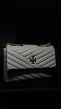 Tory Burch Kira Chevron Shoulder Bag - Gray