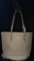 Michael Kors Charlotte Large Top-Zip Tote (Black)