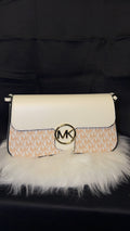 Michael Kors Greenwich Shoulder Bag - White