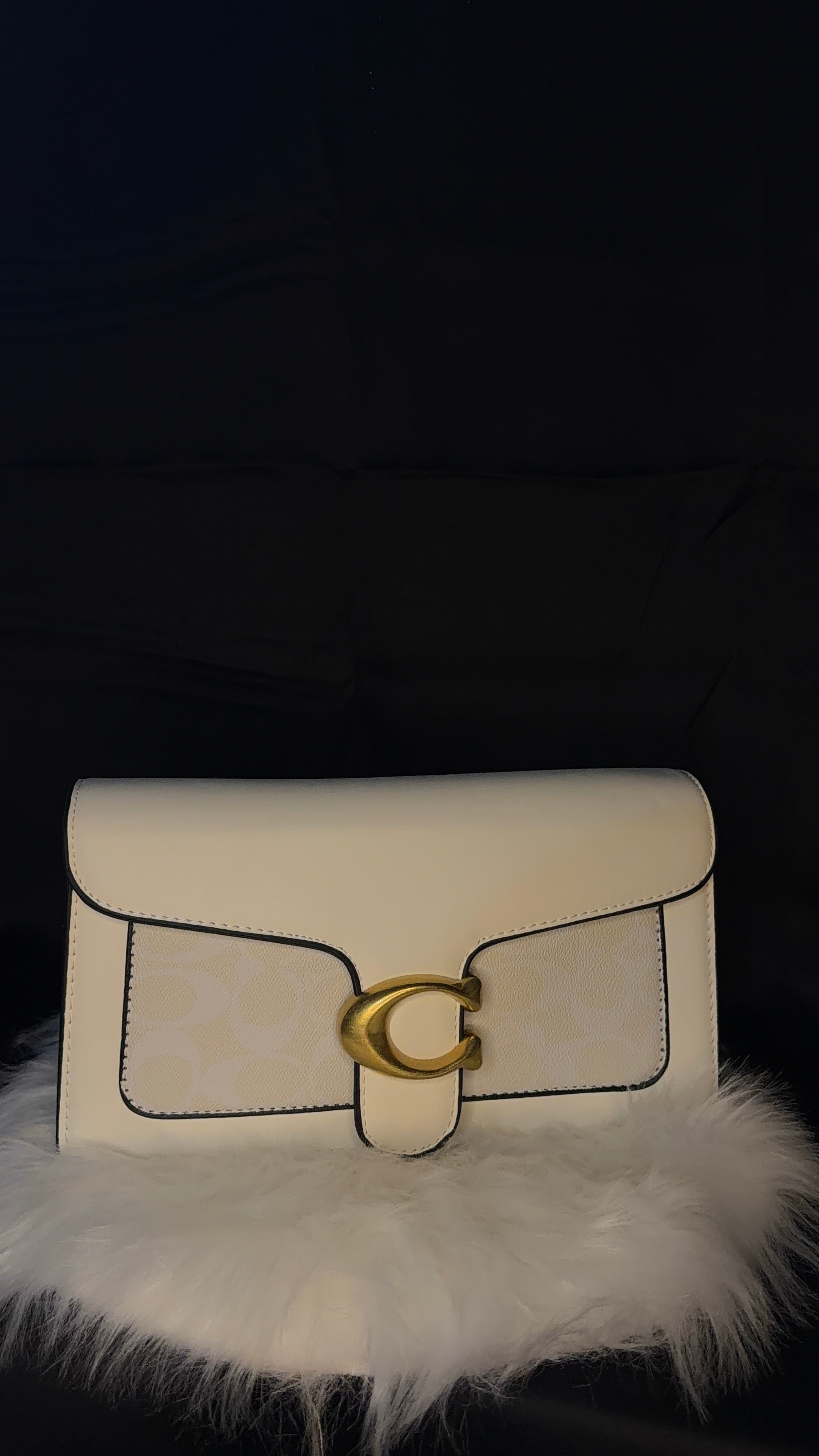 Coach Tabby Shoulder Bag - Creamy White